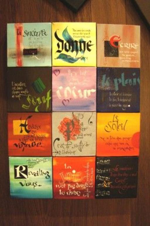 Calligraphe enlumineuse : Atelier Gryfonne